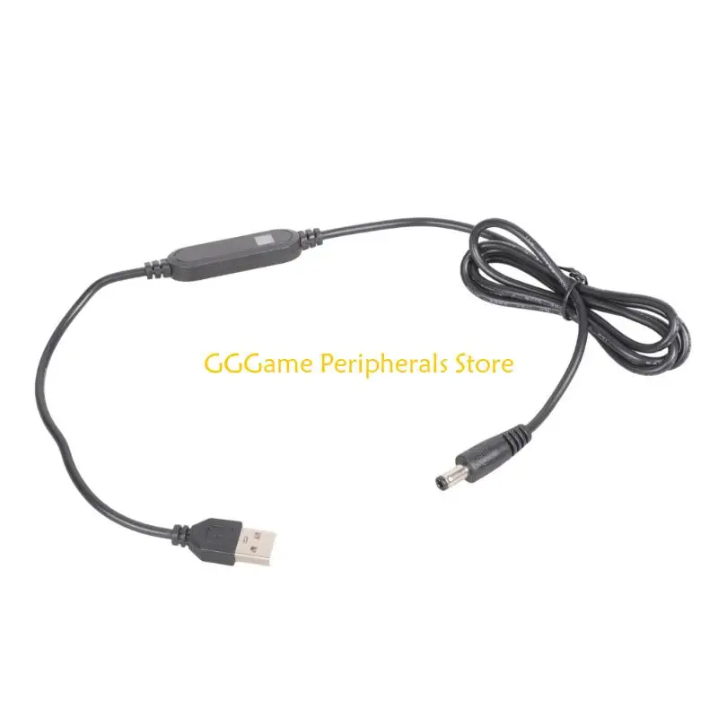 

U55B 120CM USB Male To 5525 Female 12V Converter Cable For Emergency Power