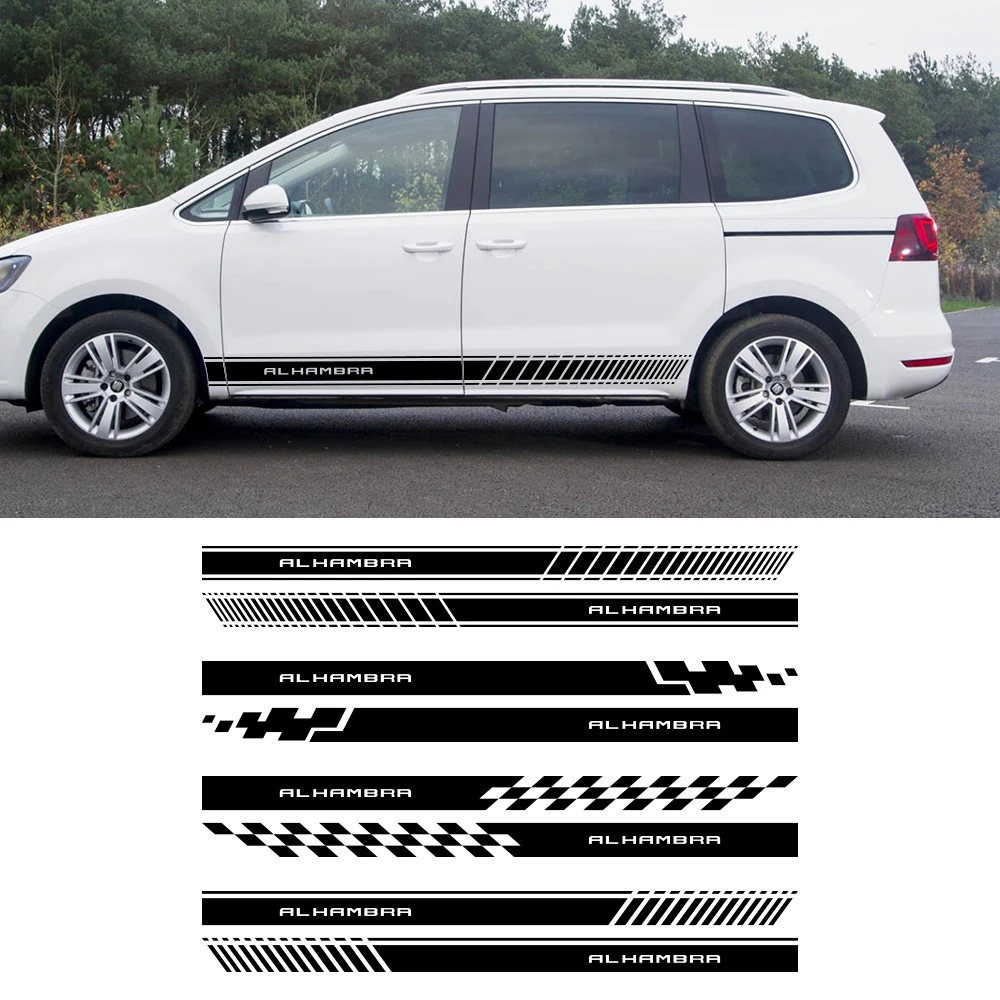 

Car Stickers For Seat Alhambra 7n Camper Van Door Side Sport Stripes Styling Graphics Tuning Auto Accessories Vinyl Decor Decals