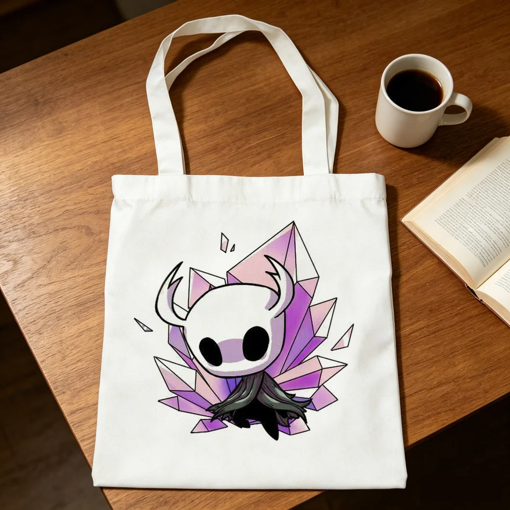 Hollow Knight tote bag einkaufstasche grocery bolsas de tela shopping canvas  woman