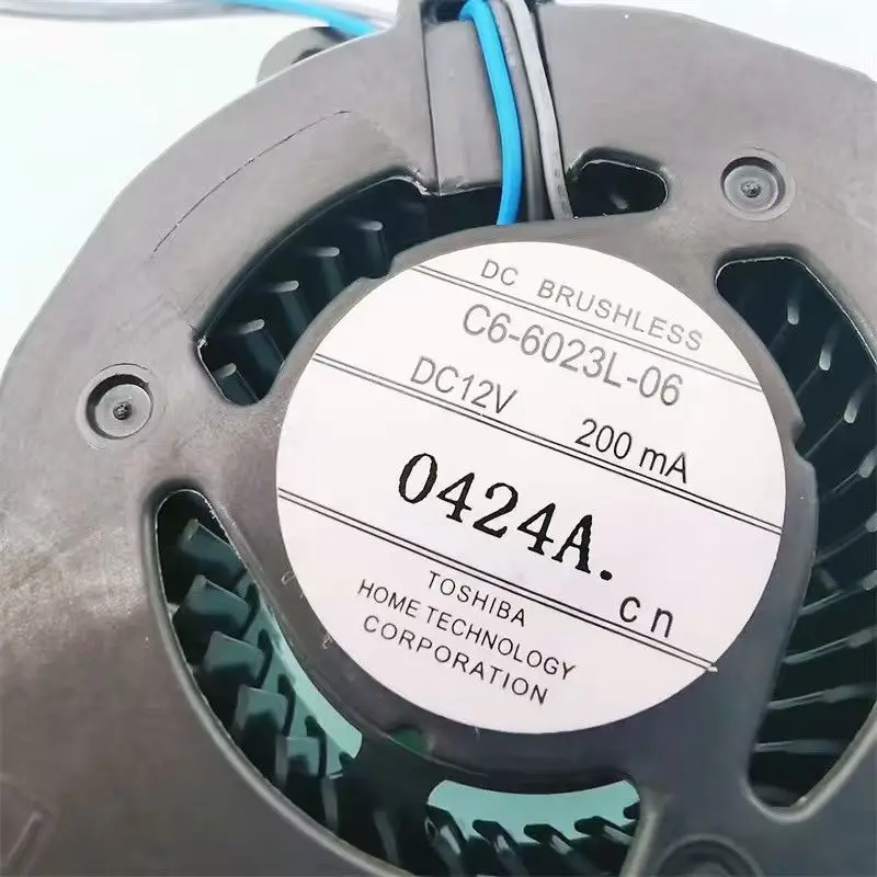 オリジナル東芝-c6-6023l-06-dc-12v-200ma-02a-dc-ブラシレス冷却ファンラップトップサーバーシャ​​ーシ機器換気ファン