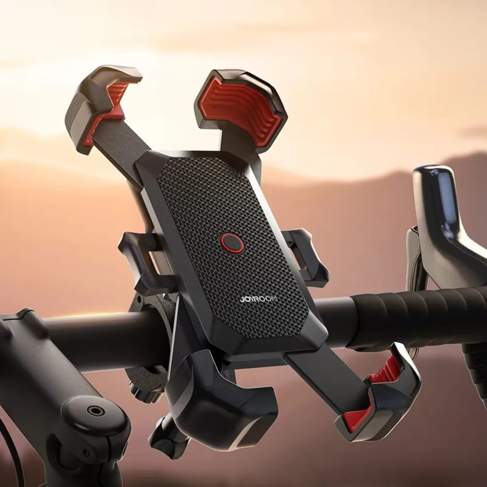 

Motorcycle Bike Phone Holder Stand 360°View Bicycle Cycling Cell Phone Mount for 4.7-7 inch Smartphone Stand Shockproof Bracket