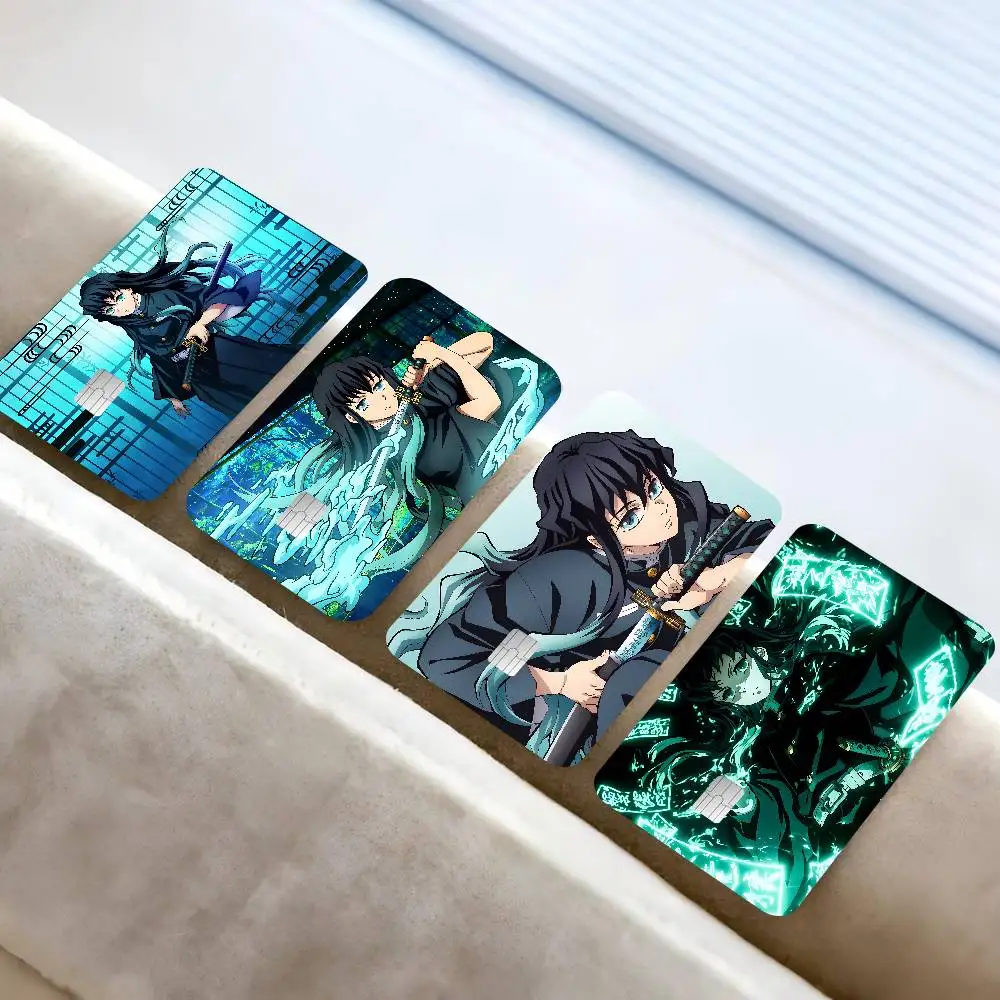 Muichiro Tokito Cartoon Matte Film Cover Skin Sticker For Credit Card Bank Debit Bus Card