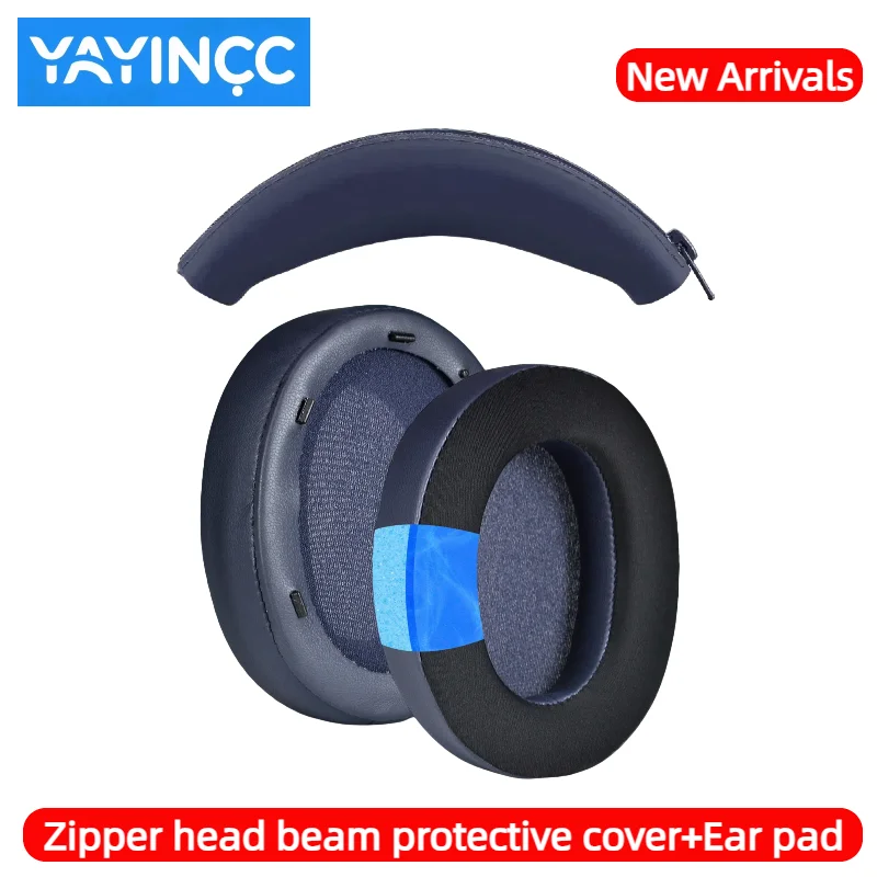 YAYINCC Replacement Sponge Soft Foam Cushion Ear Pads With plastic buckle for SONY WH-XB910N Gaming Headset Repairing Parts