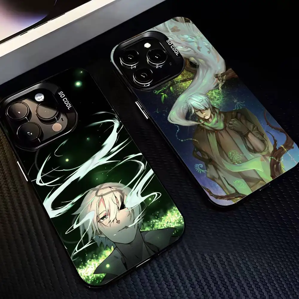 

M-Mushishi G-Ginko-MGES Phone Case For iPhone 17,16,15,14,13,12,11 Plus,Pro Max,XS,Colorful Silver Phone case Funda Cover