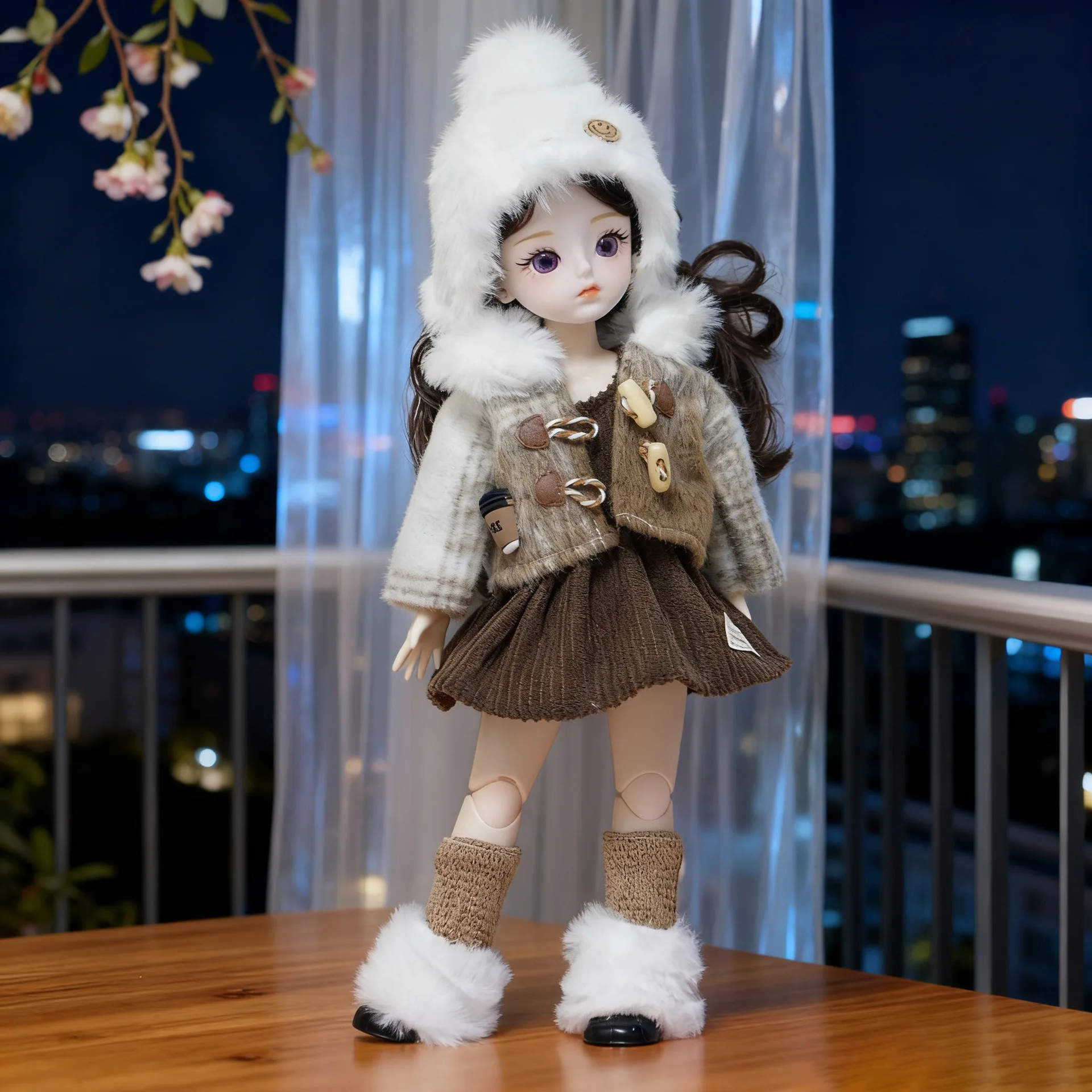 Forest-Style High Aesthetic 30cm Doll 6-Point BJD Clothing Set Single Princess Doll Toy for Girls