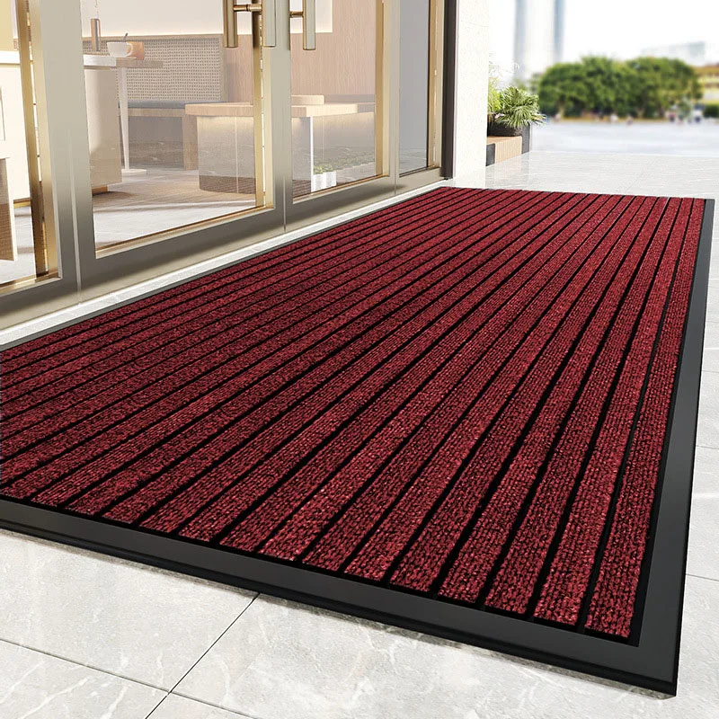Non Slip Entrance Doormat Outdoor Indoor Floor Mat Front Doormat Bedroom Door Mat Water Absorb Bath Rug Hotel Office Mall Carpet