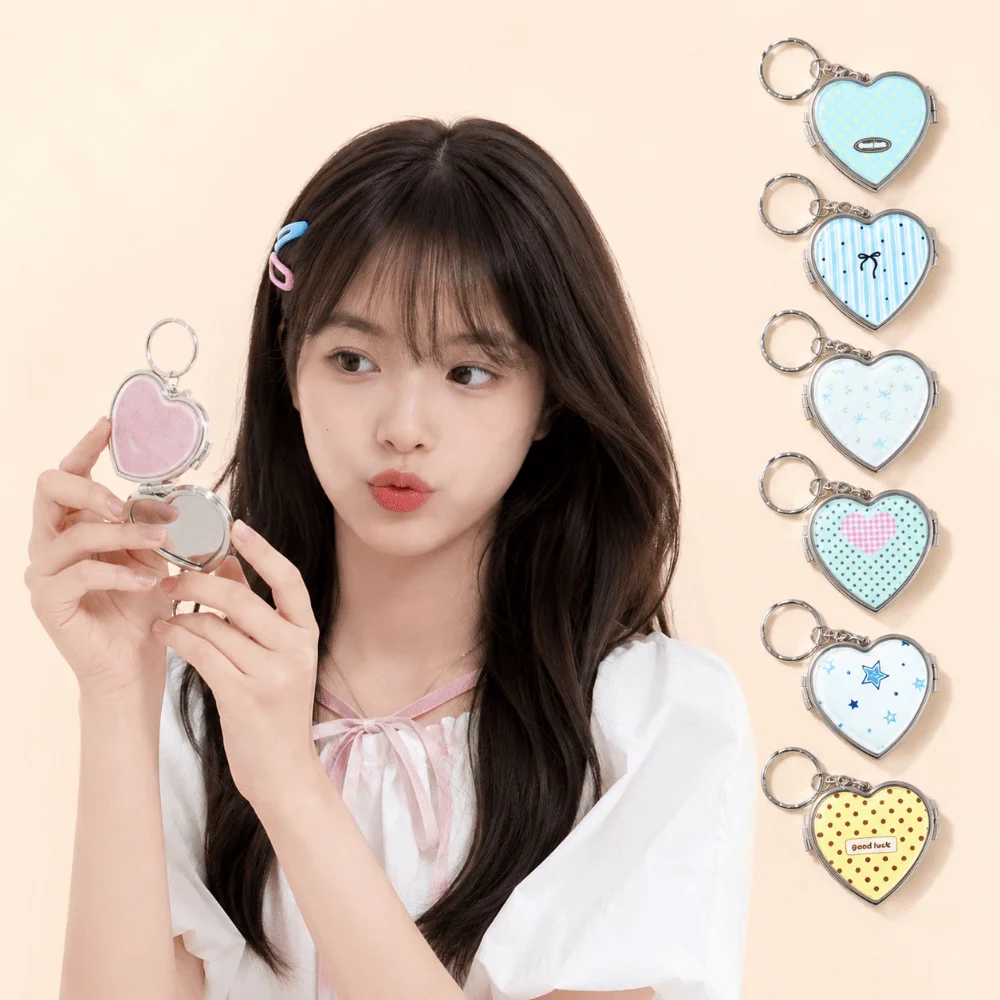 Acrylic Panel Keychain Alloy Hardware Split Key Ring Keychain Pendant Glossy Finish Cute Ins Style Key Ring Best Friend Gift