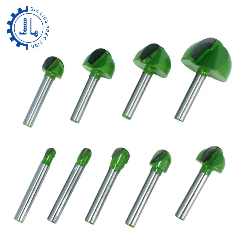 Imagem -03 - Round Bottom Over Nose Router Bit Grupo Cnc Router Bit Carbide Ball End Mill mm mm para Madeira