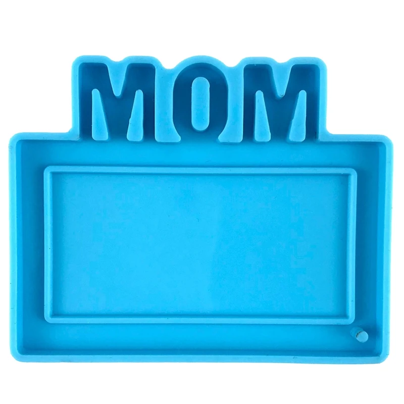 Father's Mother's Day Pendant UV Crystal Epoxy Mold Keychain Resin Silicone Mould DIY Crafts Jewelry Ornaments Casting Tools