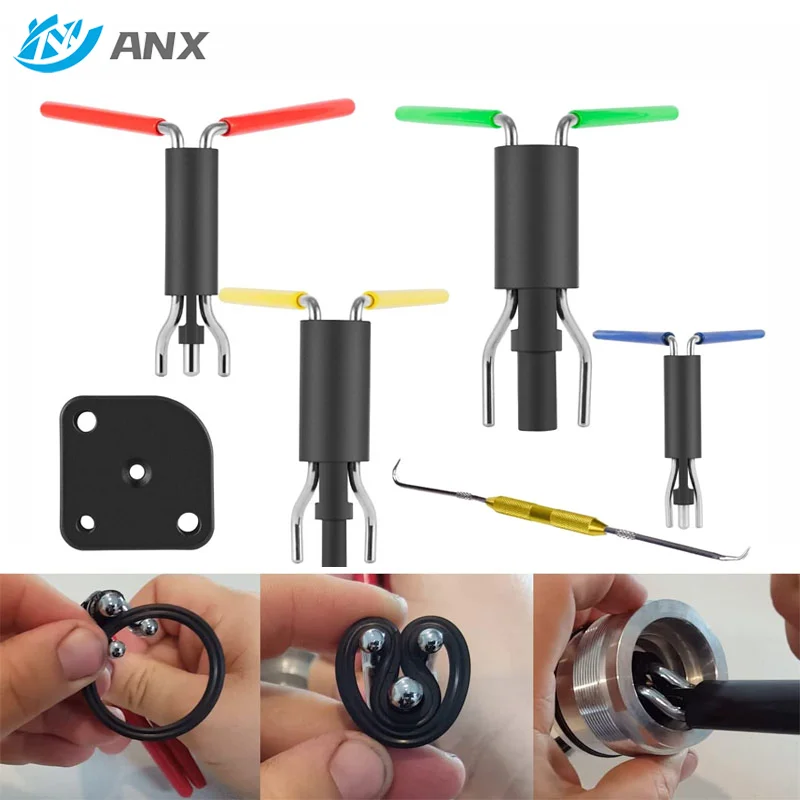 Outils d'installation de torsades de joint ANX, piston à intervalles hydrauliques, le plus récent ensemble d'installation de torsion de tasse en U, fonctionne sur un joint de 0.7 à 6.5 pouces