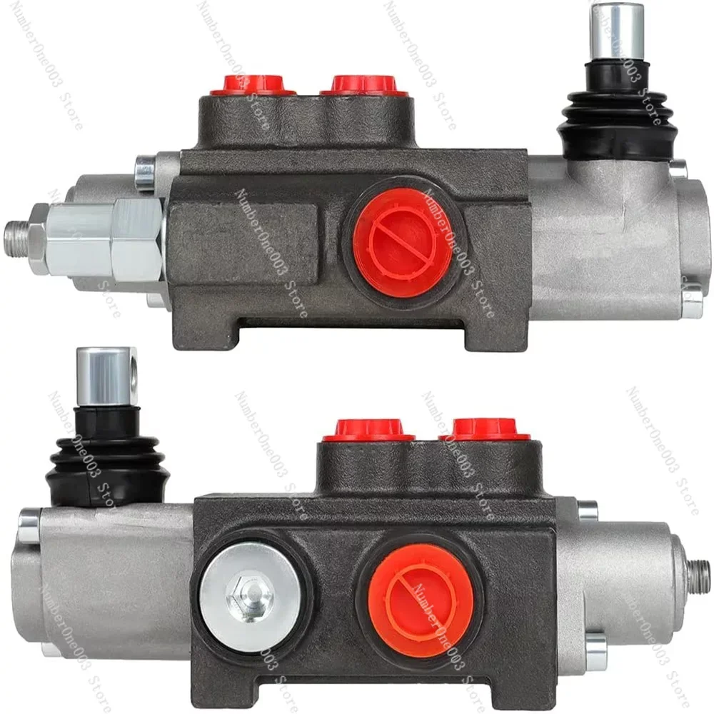 Hydraulic Flow Control Valve, Adjustable Relief Lever Handle, Double Acting Parallel Center Tractor Load, SAE Ports, P40, 1, 2,