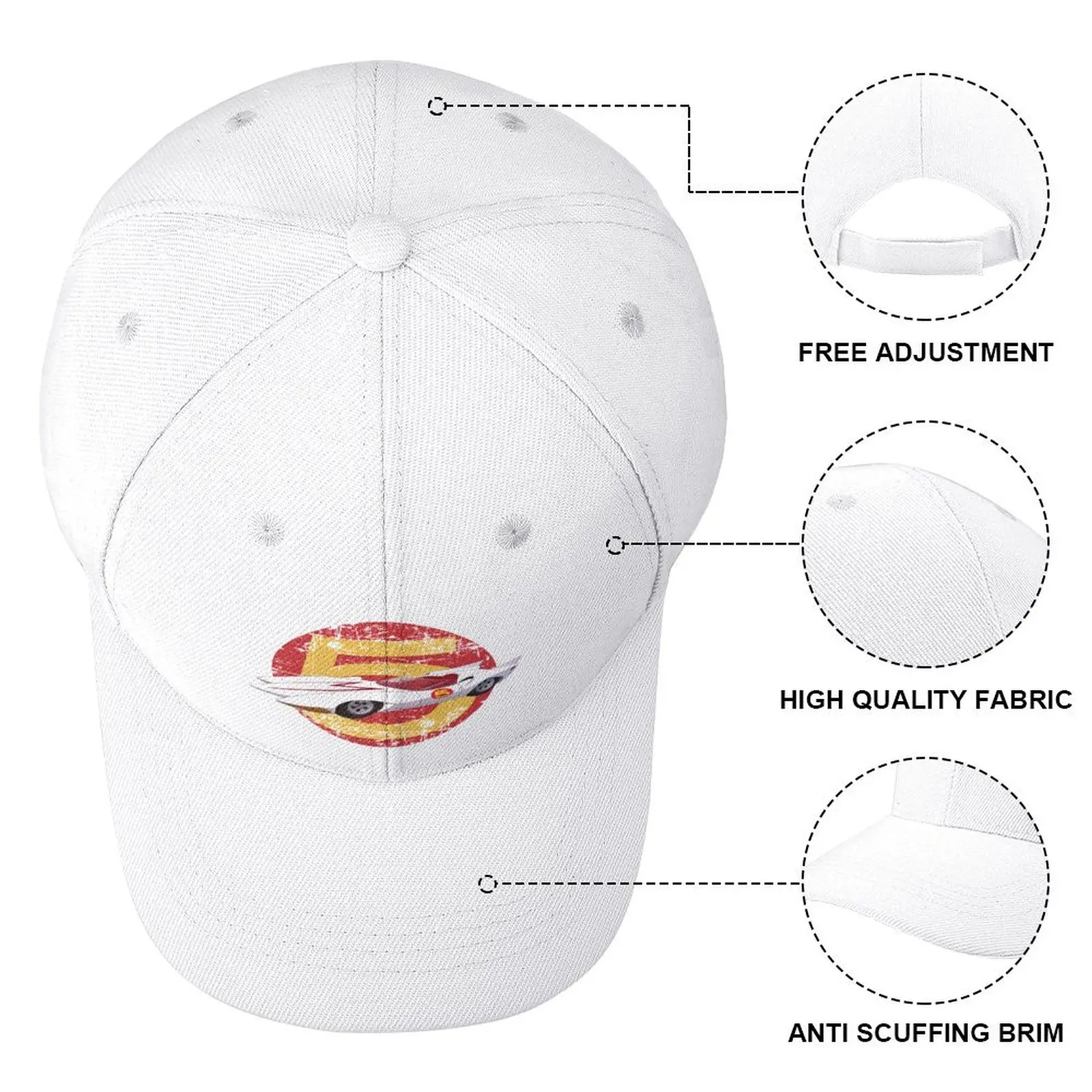 Mach 5 - Distressed Baseball Cap Luxury Man Hat cute Rugby Sun Hat For Children Woman Men's