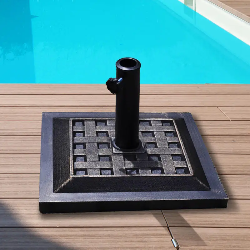 

17.5 Inch Heavy Duty Square Umbrella Base Stand of 30 lbs for Outdoor