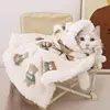 Autumn Winter Pet Dog Clothes Cloak Blanket French Bulldog Puppy Warm Windproof Jacket Sweaters For Small Dog Chihuahua Dog Coat 1