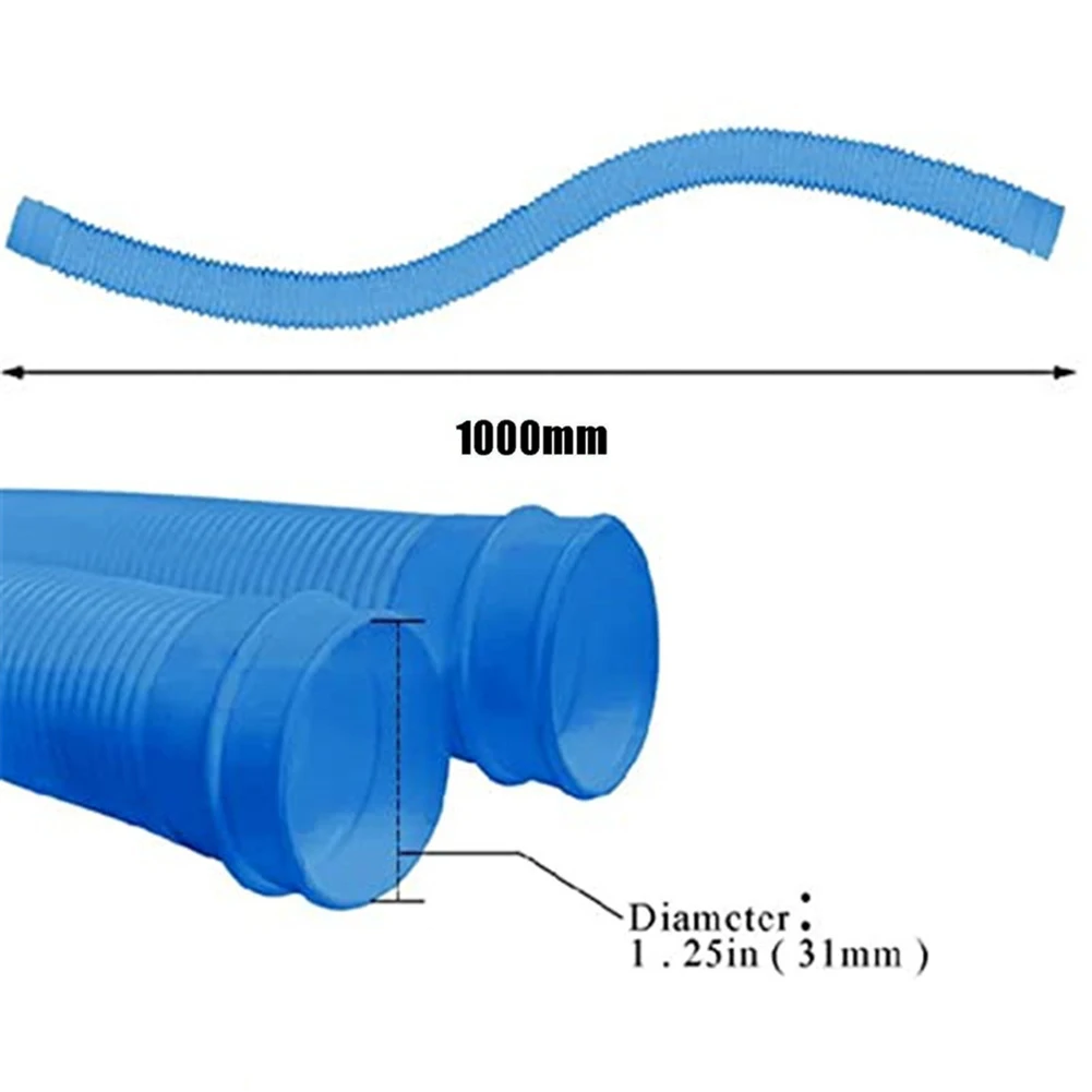 Piscina mangueira de filtro, 32mm, para intex 1-1/4 polegadas acima da piscina, bomba de filtro de substituição, peças de piscina, 2pcs