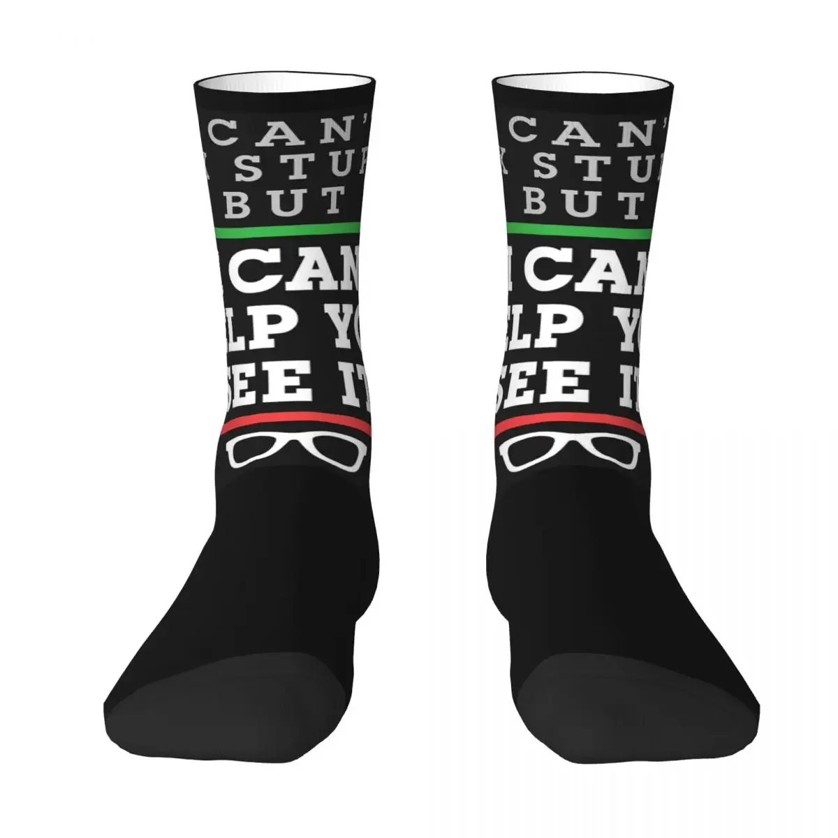 Optometrist Optometry Ophthalmology Funny Saying See Stupid Socks Harajuku Stockings All Season Long Socks Accessories Unisex