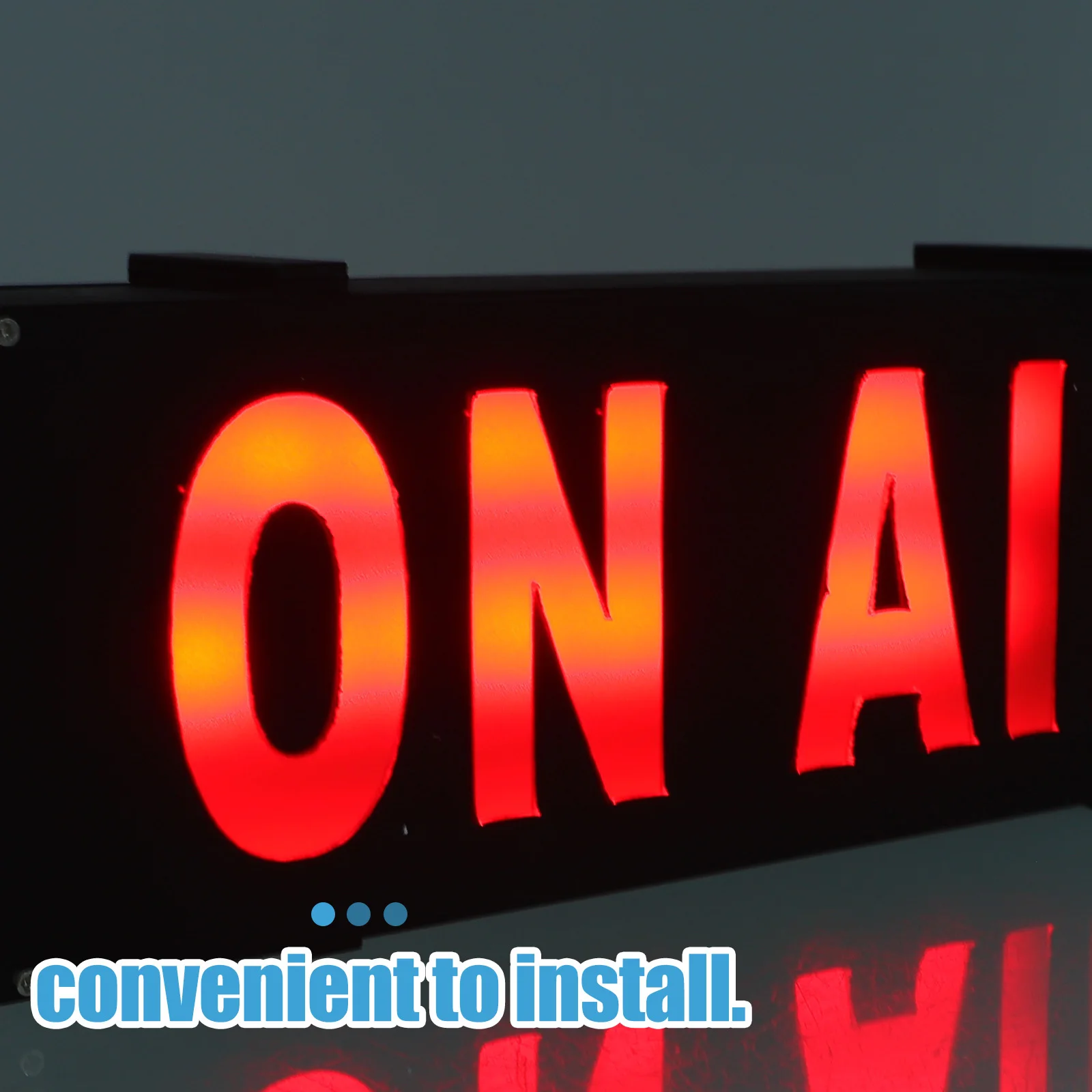 ضوء لافتة حائط LED أنيق على الهواء - مؤشر تسجيل مضيء لمتجر المكتب بتصميم حديث وبسيط