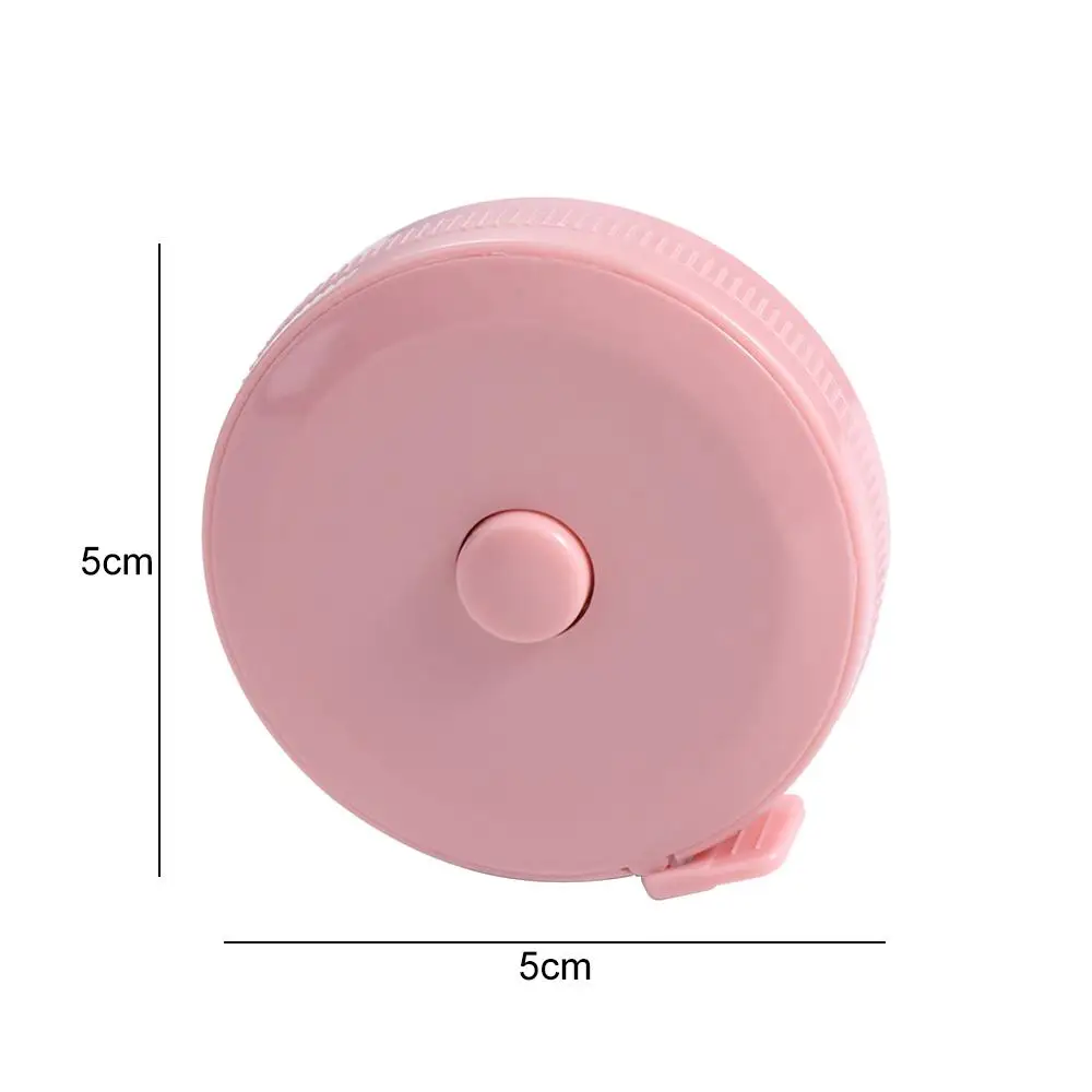Righello per metro a nastro rotondo in plastica strumento per cucire Mini 2m Gadget righello fascia retrattile automatico pratico