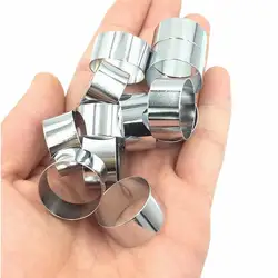 PR001 PR00A 1 Piece  PART 1 0.3-0.5mm Thick Stainless Steel Sleeve Metal O Ring Silver Fishing Rod Rings Protecting