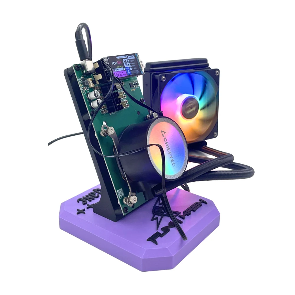 العلامة التجارية الجديدة Bitaxe NerdQaxe ++ Hydro 4.8TH/s 80W BTC Miner 15J/Th 4 * BM1370 ASIC Chips، 2.4G WiFi Crypto Machine عامل منجم مفتوح المصدر #2