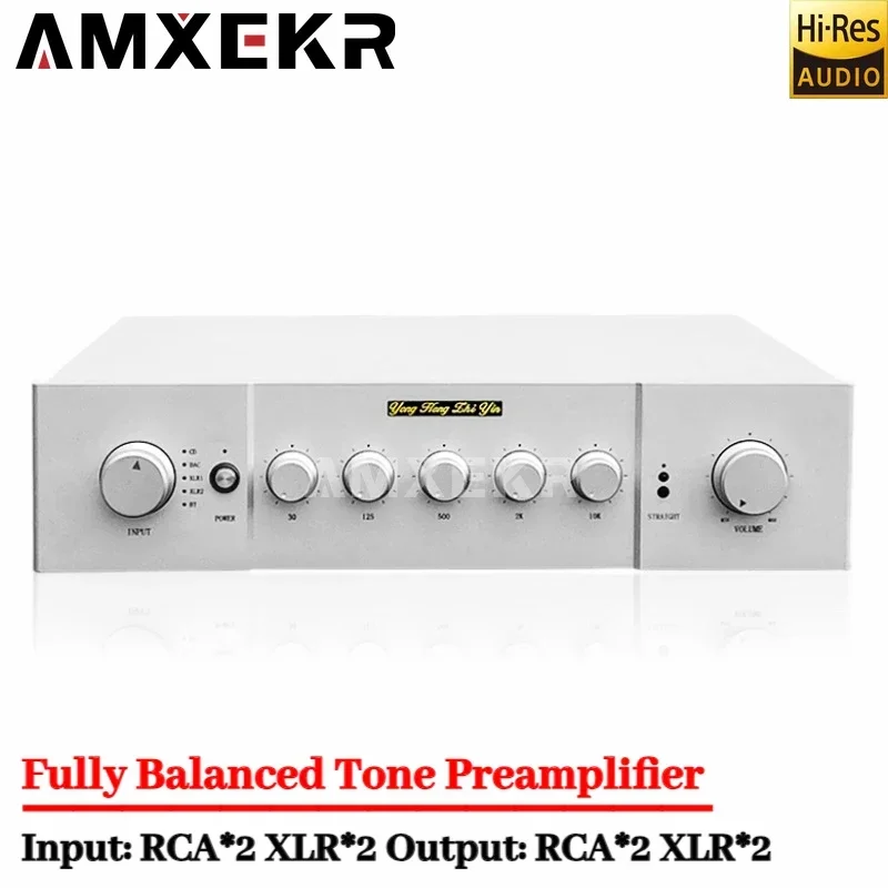 AMXEKR Eternal Sound X1 Class A Amplifier Remote Control Bluetooth Fully Balanced Preamplifier HiFi Tone Amplifier Phono Preamp