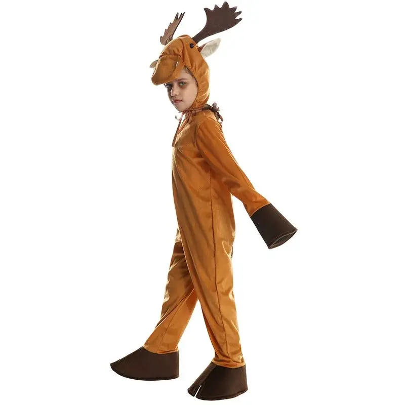 Christmas Party Elanden Carnaval Cosplay Kostuums Anime Kleding Meisjes Jongens Animal Stage Performance Outfit Voor Kinderen Halloween Slijtage