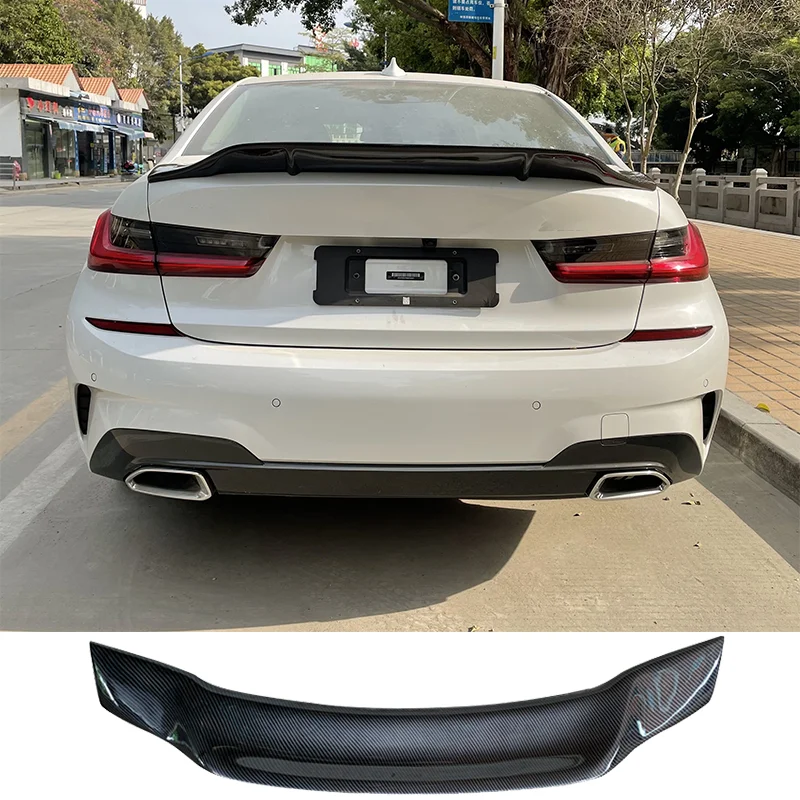 Suitable for BMW 3 Series G20 carbon fiber spoiler 2020 2021 2022 2023 2024 trunk wing spoiler decoration car styling