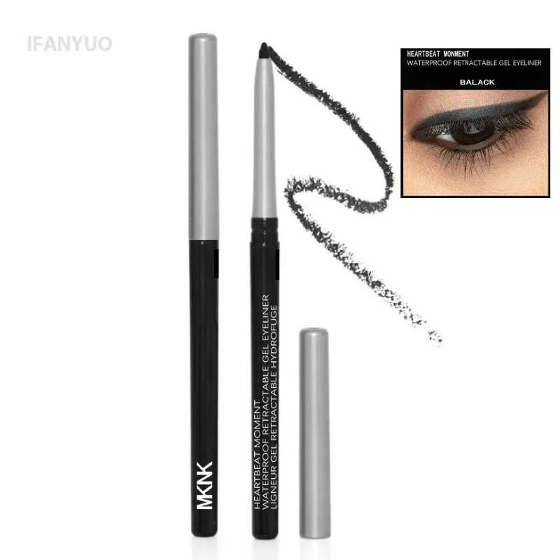1-3 قطعة قلم تحديد العيون الأسود المقاوم للماء مقاوم للتلطخ طويل الأمد بني داكن كريم جل قلم تحديد العيون المبتدئين ودية ماكياج العين #2