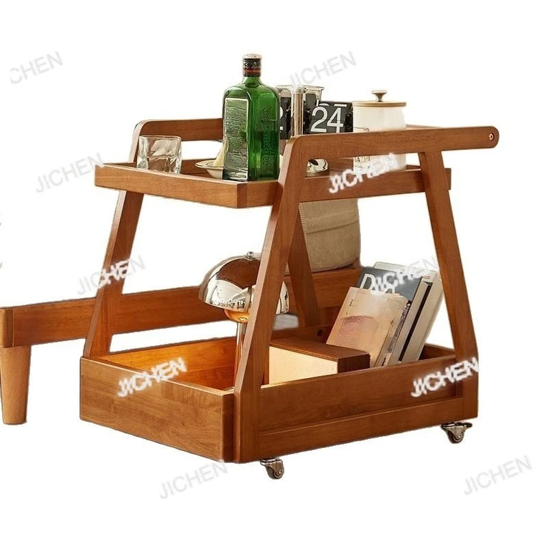 

The coffee table is simple and generous, solid wood can be moved, the side table is Nordic sofa tea, the side table is household