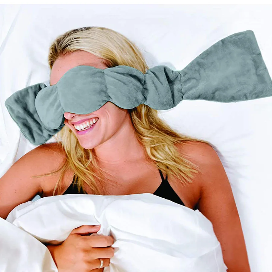 

Weighted Eye Mask Sleeping Aid Mask for Light Blocking Men & Women Travel Eye Blindfold Pressure Sleep Mask Relaxation Tool