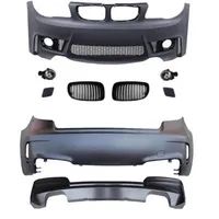 Body Kit Front Rear Bumper Grill Mask for BMW 1 series E81 E82 E87 E88 2007-11 modified 1M fog lamp rear lip Auto Accessories