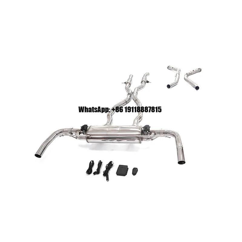 

ING Full Set for Mercedes Benz GLS63 X166 5.5T Catback Downpipe Valvetronic Exhaust Stainless Steel Pipes Cars Accessories