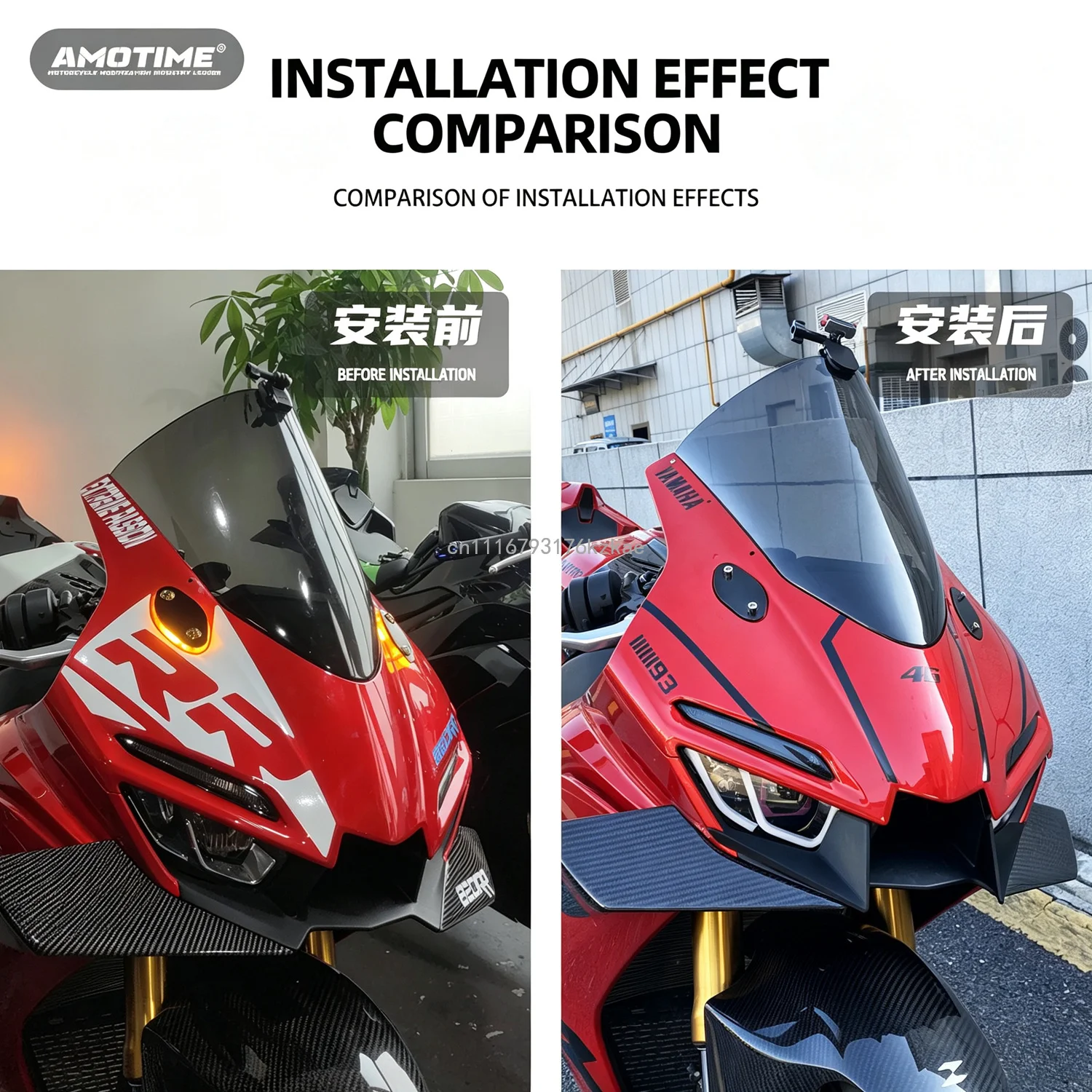 FOR ZXMOTO 820RR Enlarged Racing Winglets Side Air Deflector Aerodynamic Spoiler Direct Non-destructive Fit Mod Accessories