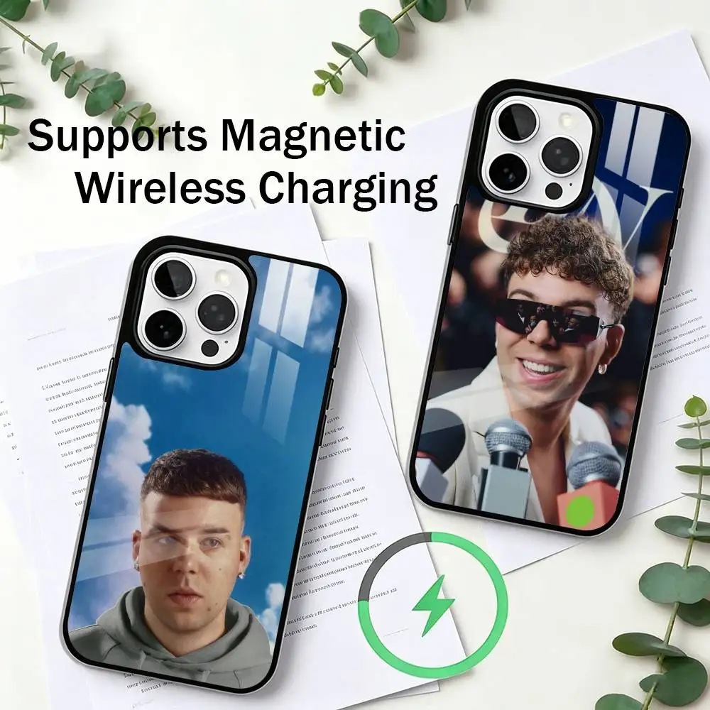 

Latin Music Gift Quevedo Phone Case For iPhone17,16,15,14,13,12,11 Plus,Pro Compatible with magnetic wireless charging