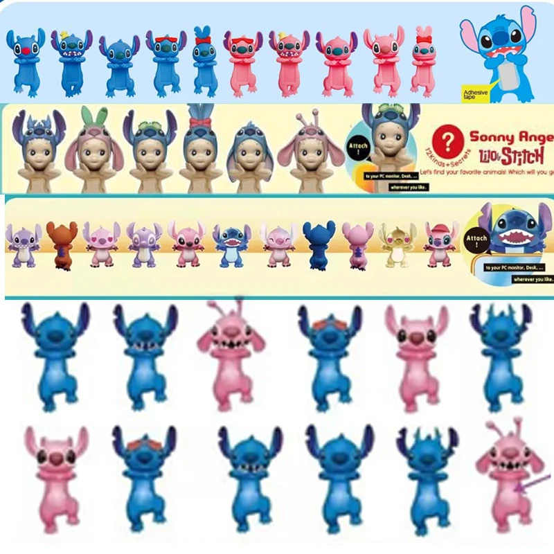 Stitch Sonny Angel Hippers Dreaming Animal Back Series Mini Figures Angel Action Amine Car Mobile Phone Christmas Toys Gift