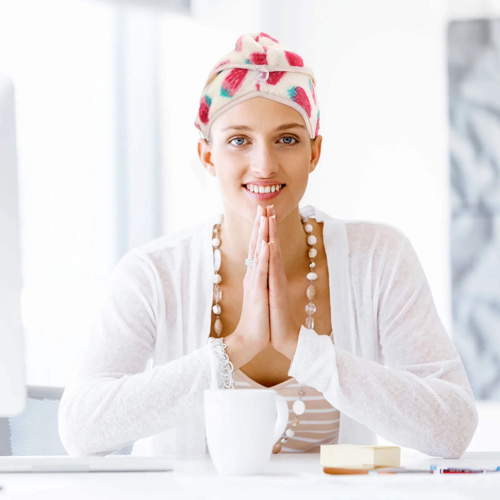 

1pc Hair Dry Water Absorbent Quick Drying Bathing Cap For Women Home Use Shower Hat Bathroom Supply Household Bathing