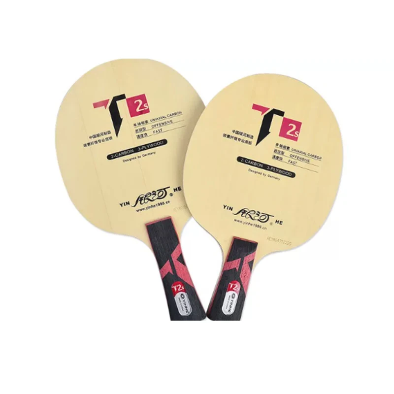 YINHE T-2S Uniaxial Carbon Table Tennis Blade OFFENSIVE Fast Attack 3Wood 2 Carbon Good Speed and Steady Allround