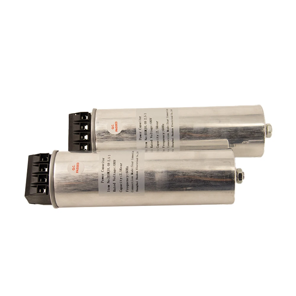Capacitor de Potência Reativa 400V/440/480V/525V 3 Fases 50/60Hz 15kvar/30kvar/40kvar/50kvar/100kvar