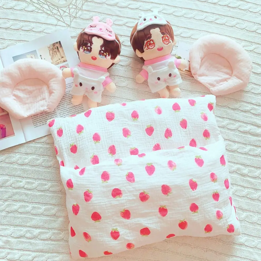 Plush 20CM Cotton Doll Beddings Labubu Time To Chill Filled Labubu Slumber Party Dolls Accessories Only Clothes Beds