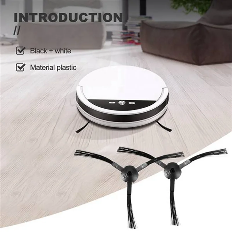 6 buah suku cadang pengganti untuk Ilife A4 A4S A40 robot penyedot debu untuk Ecovacs CEN550 robot sikat samping vakum