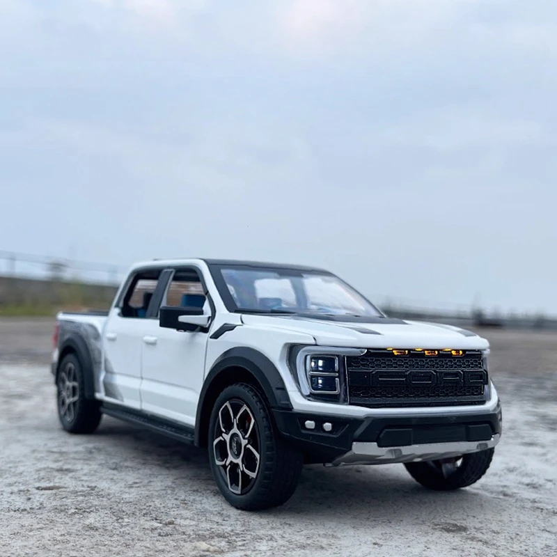 

1:20 F-150 SVT Raptor Off-Road Alloy Scale Car Model Diecast Metal Sound＆Light Collection Children Toy Car Vehicles Gifts