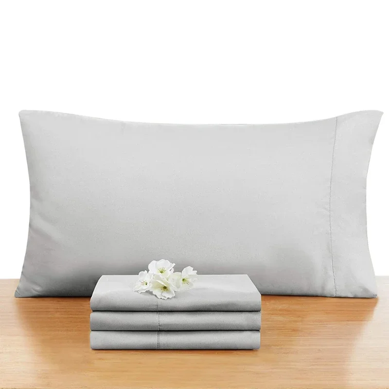 

Standard/ Envelope Pillowcase Solid Pure Color Thick Cotton Polyester Bedding Pillows Case Ultra Soft Sleep Pillowcase