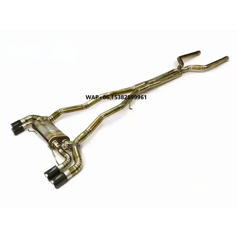 SY 2018-2023 High Performance Titanium Alloy Catback Exhaust System Titanium Blue Burnt Surface for M5 F90/M850i 4.4T