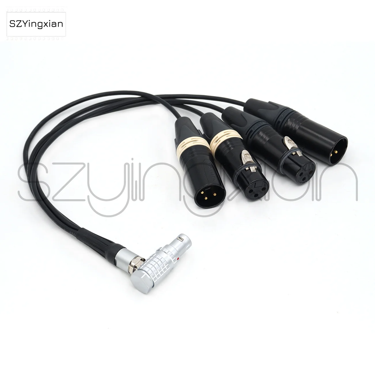 كابل اندلاع XLR (داخل/خارجي) لشاشة Atomos Shogun 7/الكلاسيكية 1B10Pin إلى XLR3 Pin للذكور والإناث