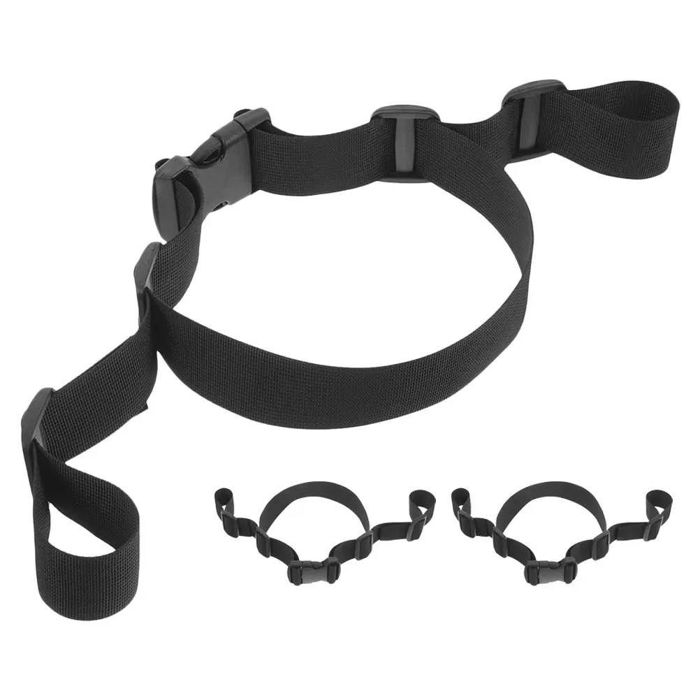 

3 Pcs Harness Dining Chair Straps Baby High Safety Belt Black Polyester Replacement Highchairs