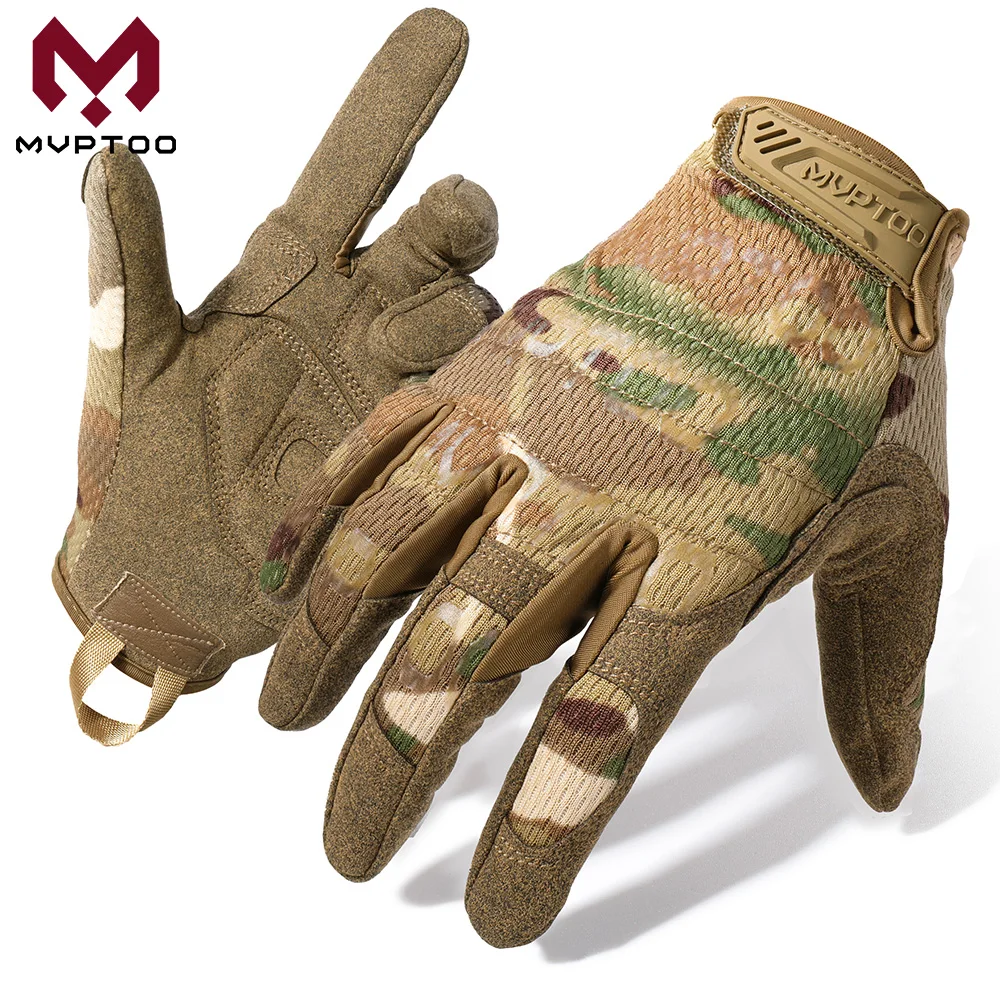 TouchScreen Tactical Gloves Camouflage Paintball Shooting Airsoft Combat Hunting Shock-proof Full Finger Glove Bicycle Men Women