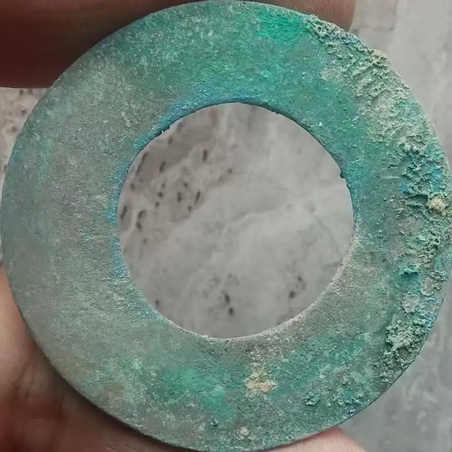 Old Copper Coin for Collection Ancient Warrior States Period Round Hole Coins Collectible Gifts