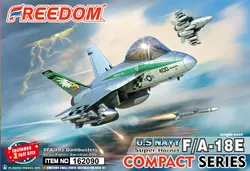 Freedom  Assembly Aircraft Model Kit F162090-92 F/A-18E/F Super Hornet Compact Series