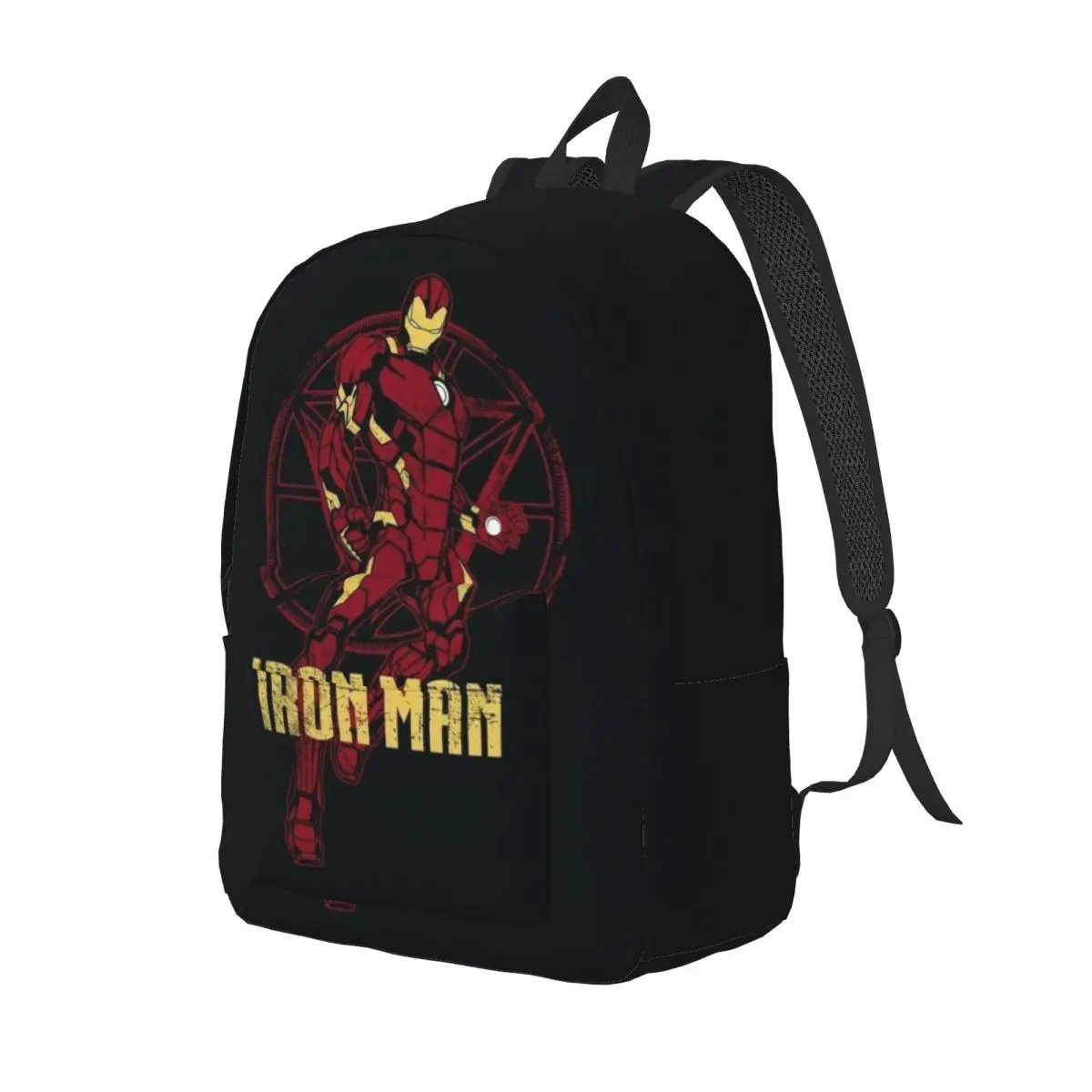 Custom Wallpapers Iron Man Canvas Backpack Men Women Casual Bookbag for College School Superhero Bags