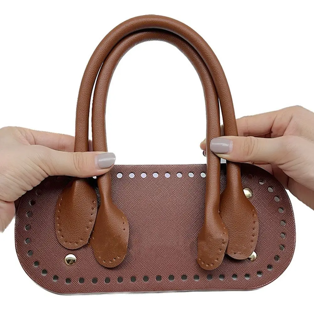 New Handmade Bag Strap PU Leather Bag Bottoms With Hardware Shoulder Handbag Strap Woven Bag Accessories For Diy Bag Backpack